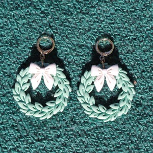 Christmas Wreath Earrings