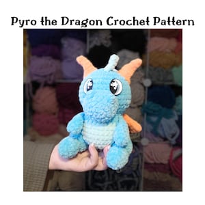 Drache Häkelanleitung - Baby-Drachen häkeln - Dinosaurier Häkelanleitung - Drachen-Ei häkeln Partner - Osterei Häkelanleitung