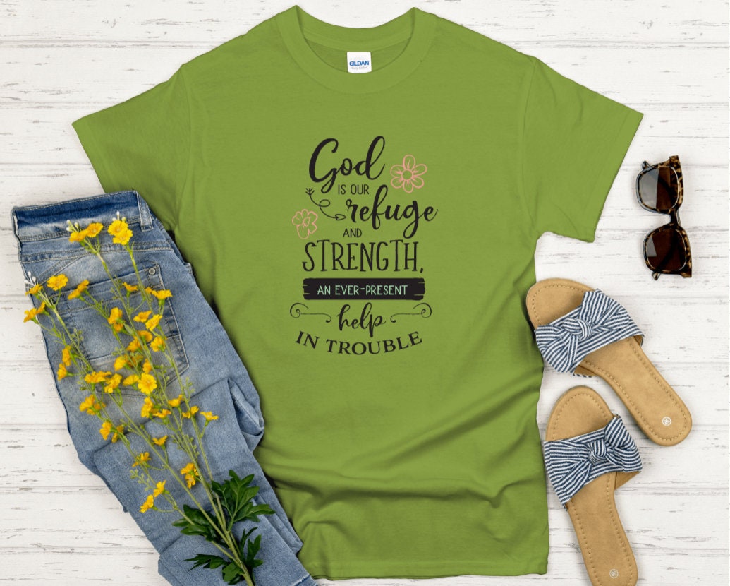 God Is Our Refuge and Strength Christian Woman's | Etsy