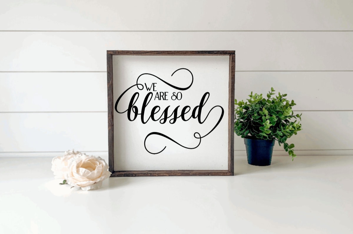 We are So Blessed Bible Verse Christian Religious Wood | Etsy