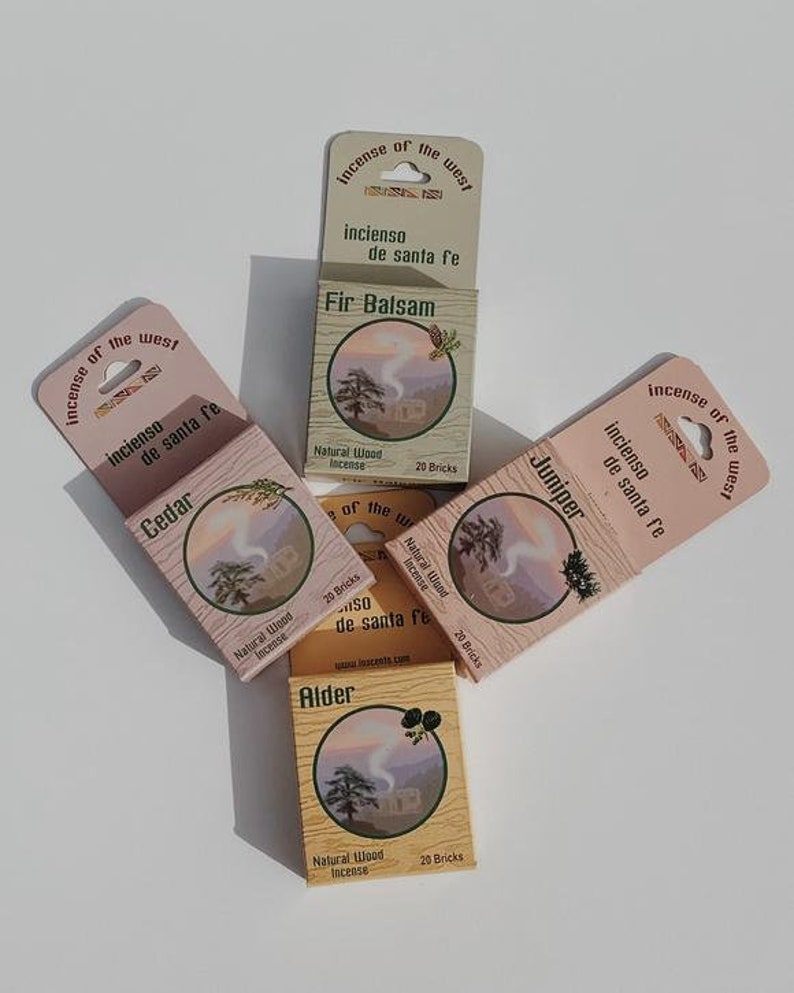 Incense of the West Incense Natural Wood 20 Bricks Etsy