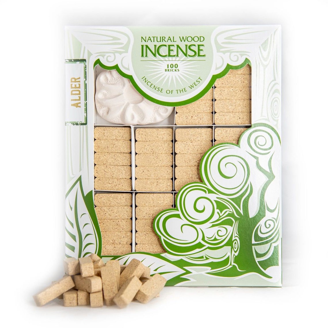 Incense of the West Incense Natural Wood 100 Bricks Etsy