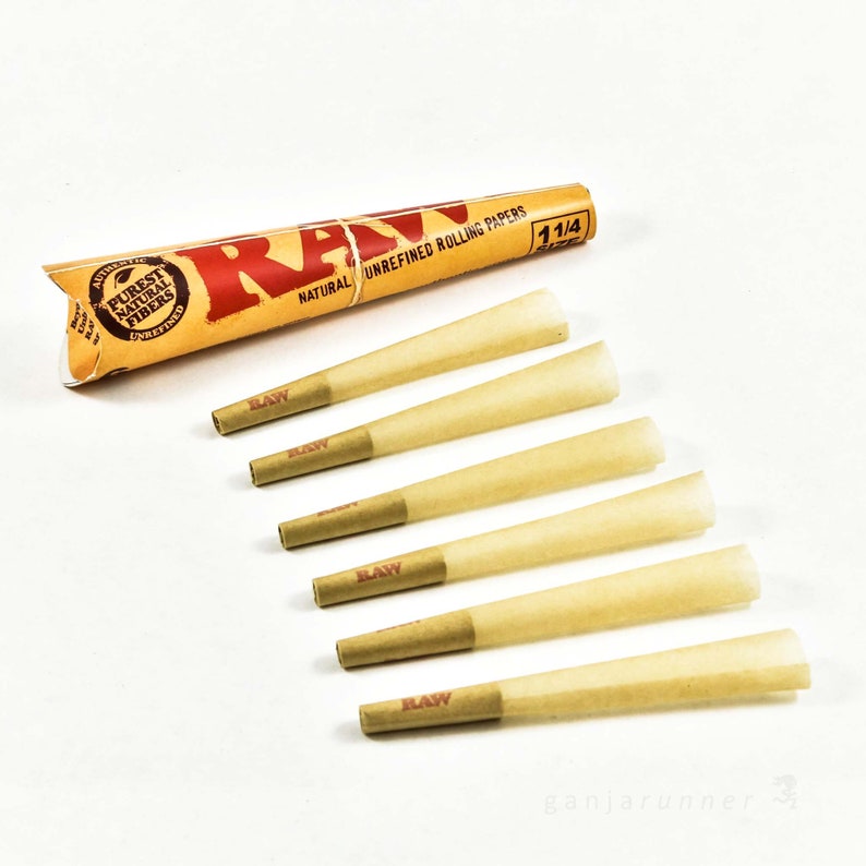Raw Rolling Paper PreRoll Cones Etsy