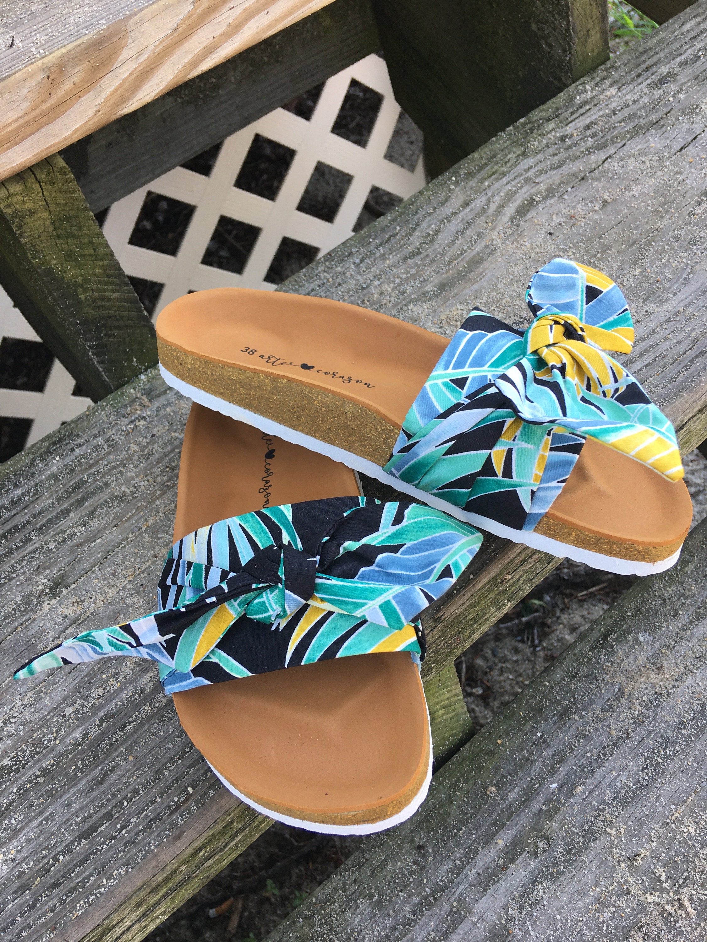 cotton canvas sandals