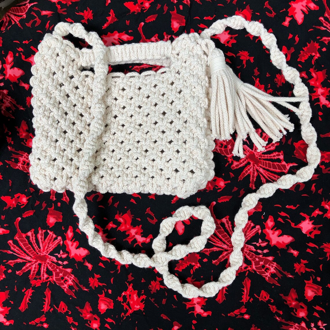 Handmade Macrame Shoulder Bag Etsy