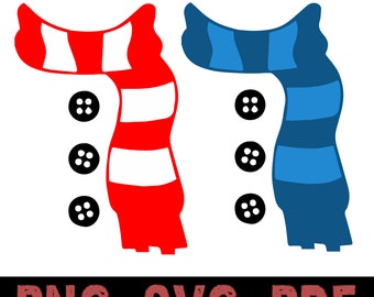 Snowman Scarf Svg Etsy