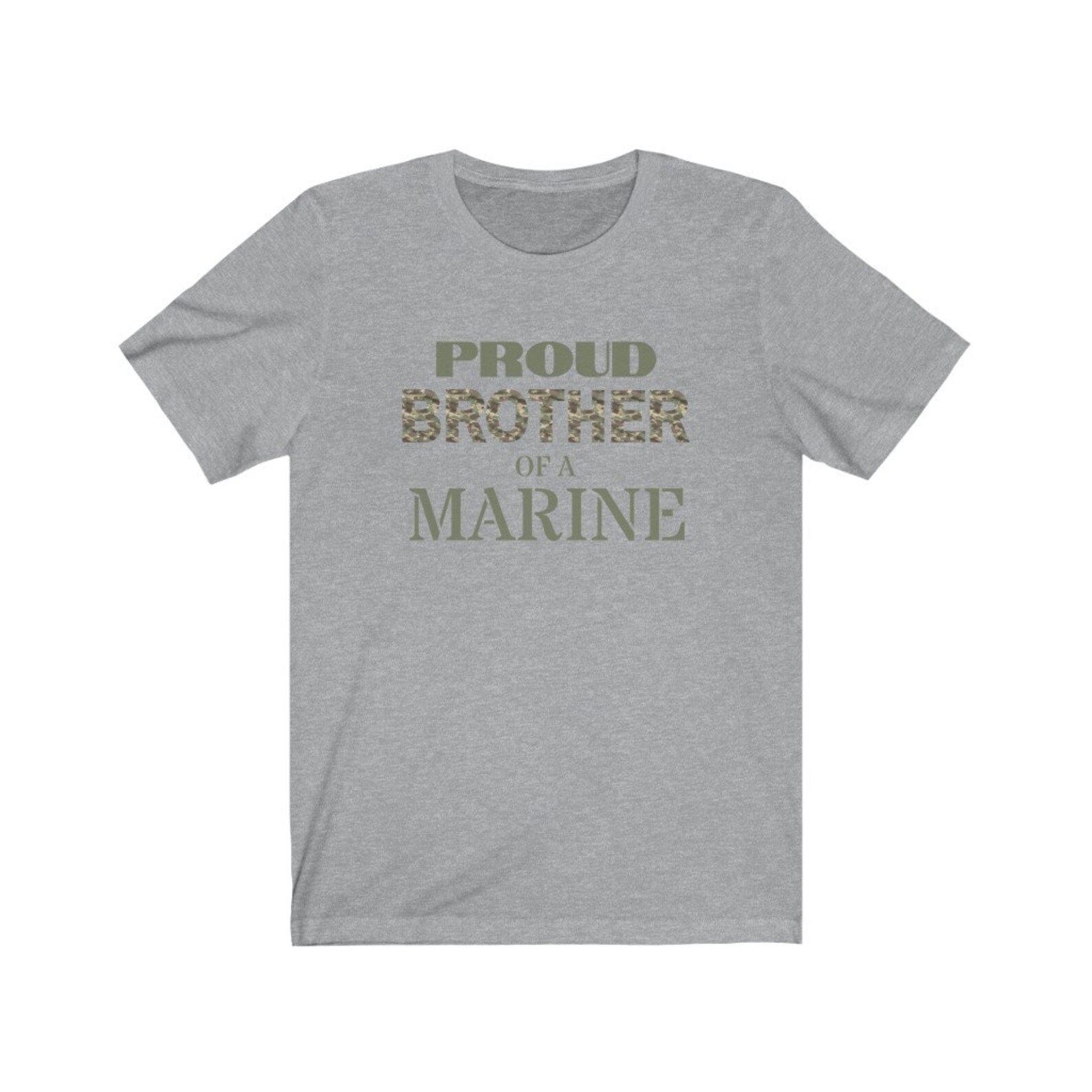 Proud Brother of a Marine Unisex T-shirt Marine Corps Brother | Etsy