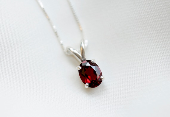 Almandine garnet necklace discount