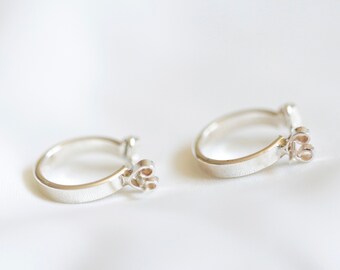 Sterling Silver Hoop Earrings (15mm)