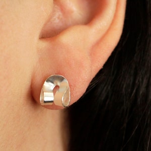 Sterling Silver Double Knots | Knot Earrings | Silver Knot Studs | Eternity Earrings |  Knot Studs | Intertwined Earrings | Unique Studs.