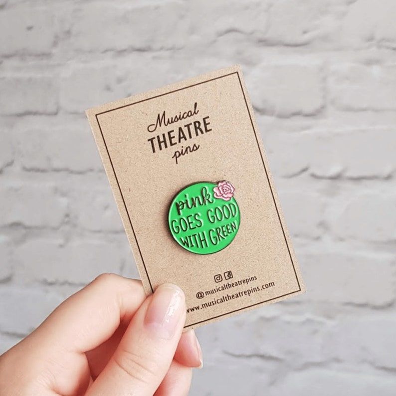 Pink Goes Good With Green Wicked Pin Etsy UK