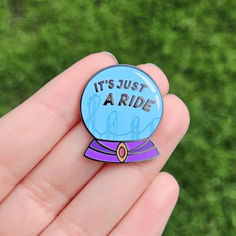 It's Just a Ride - Ride the Cyclone Pin - Etsy