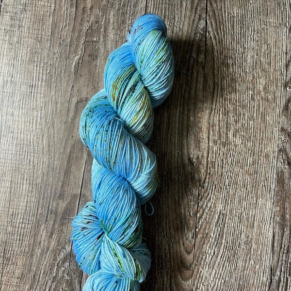 Hand dyed fingering/sock yarn, “Hiking The Trail”