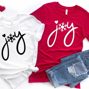 Joy Christmas Shirt, Holiday Family Shirt