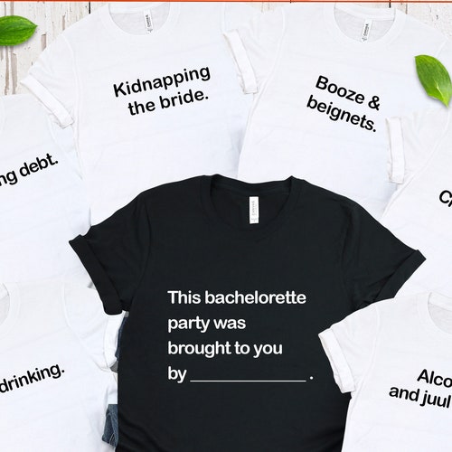 Funny Bachelorette Party Shirts Cards Against Humanity Themed Etsy