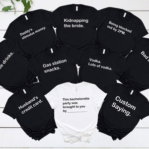 Cards Against Humanity Themed Bachelorette Group Shirts, Funny Bachelorette Party Shirts, Bachelorette Weekend Shirt, Bridesmaid Group Shirt