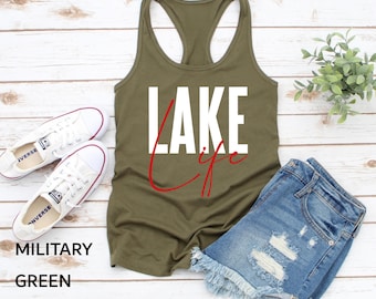 Lake Life Tank Top: Summer Vacation Shirt, Nature Gift