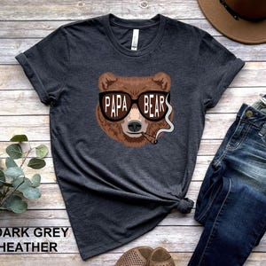 Papa Bear Sunglass, Papa Bear Shirt, Dad Bear Shirt, Family Bear Shirt, Father Day Shirt, Trendy Bear Shirt, Father&#39;s Day Tee, Gift For Papa