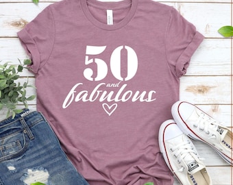 50th Birthday Shirt, Fifty Tee