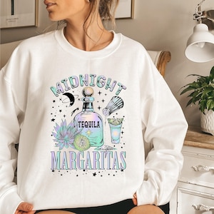 Midnight Margaritas Shirt, Tequila Shirt, Witchy Shirt, Midnight Margarita, Christmas Party Sweater, Gift For Witchy Women, Practical Magic