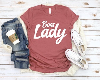 Boss Lady T-Shirt: Unisex Cotton Tee, Girl Boss Gift