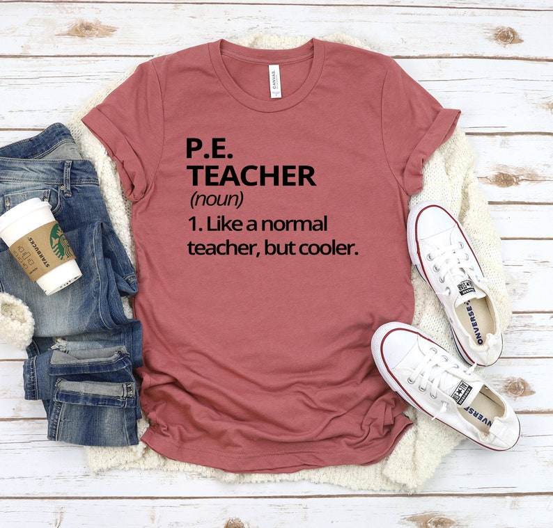 PE Teacher Definition Shirtpe Teacher Shirtpe Teacher Etsy