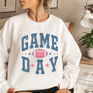 Game Day Sweatshirt: Women's Football Sweater, Trendy Mom Tee image 3