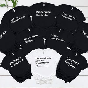 Funny Bachelorette Party Group Shirts, Cards Against Humanity Themed Group Super Soft  Tees, Bachelorette Gifts and Maid of Honor