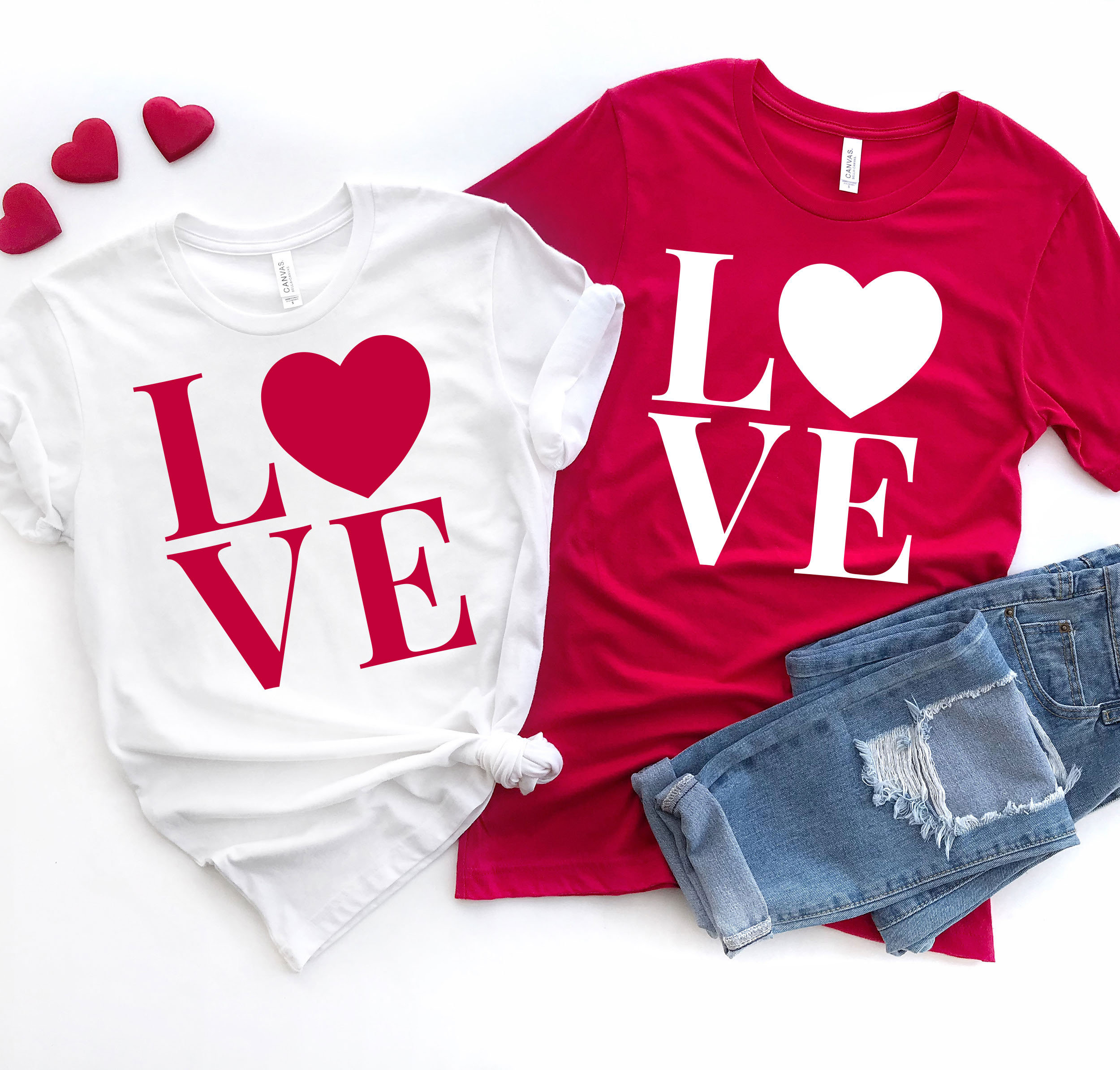 Love Heart Graphic Tee, Valentine's Day Shirt - Etsy