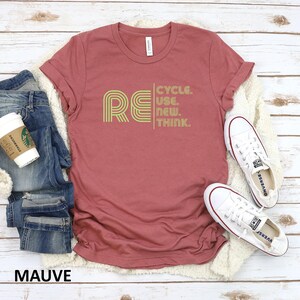 Recycle Reuse Renew T-Shirt: Earth Day Gift, Climate Change Tee image 7