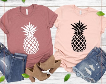 Pineapple Graphic Tee: Unisex Cotton Summer Shirt
