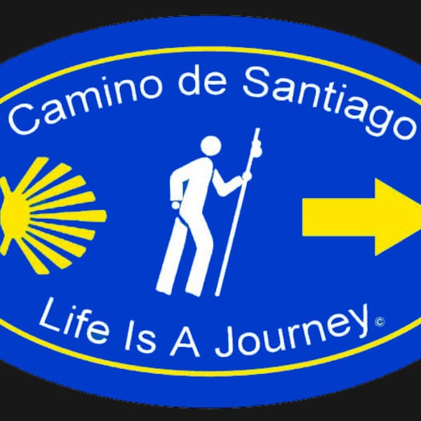 Camino de Santiago- Journey, Vinyl Decal, UV ink for outdoor use