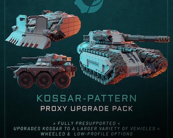 Tanque/APC/IFV/TD modelo Kossar - Ciencia ficción/Moderno - Modular - Preparado para imanes
