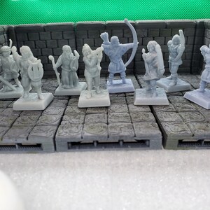 Bards and Bowman - 28mm - Dungeons and Dragons - Pathfinder - Resin 3d printed