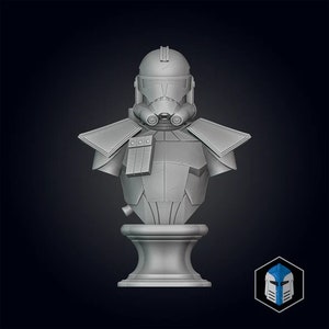 Animated ARC trooper- Clone Wars - Bust - Star Wars - 3d printed