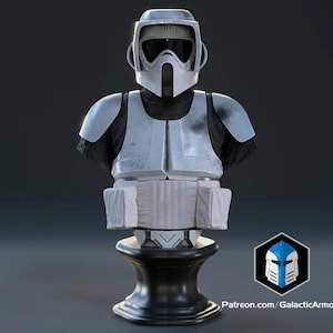 Scout trooper - Bust - Star Wars - 3d printed