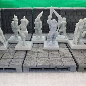 Adventurers - 28mm - Dungeons and Dragons - Pathfinder - Resin 3d printed