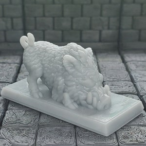 Lizards, bears, wolfs, and wild boar 28mm Dungeons and Dragons Pathfinder Resin 3d printed Wild Boar