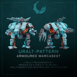 Uralt-Pattern Armored Warcasket - Sci fi/Modern - Modular - Magnet Ready