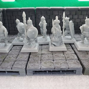 Saracen Warriors and Sultan - 28mm - Dungeons and Dragons - Pathfinder - Resin 3d printed