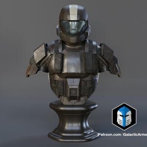 ODST - Bust - Halo - 3d printed