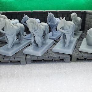Horse and sausage mounts - 28mm - Dungeons and Dragons - Pathfinder - Resin 3d printed
