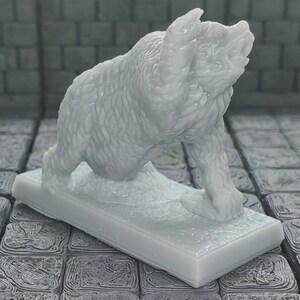 Lizards, bears, wolfs, and wild boar 28mm Dungeons and Dragons Pathfinder Resin 3d printed Bear