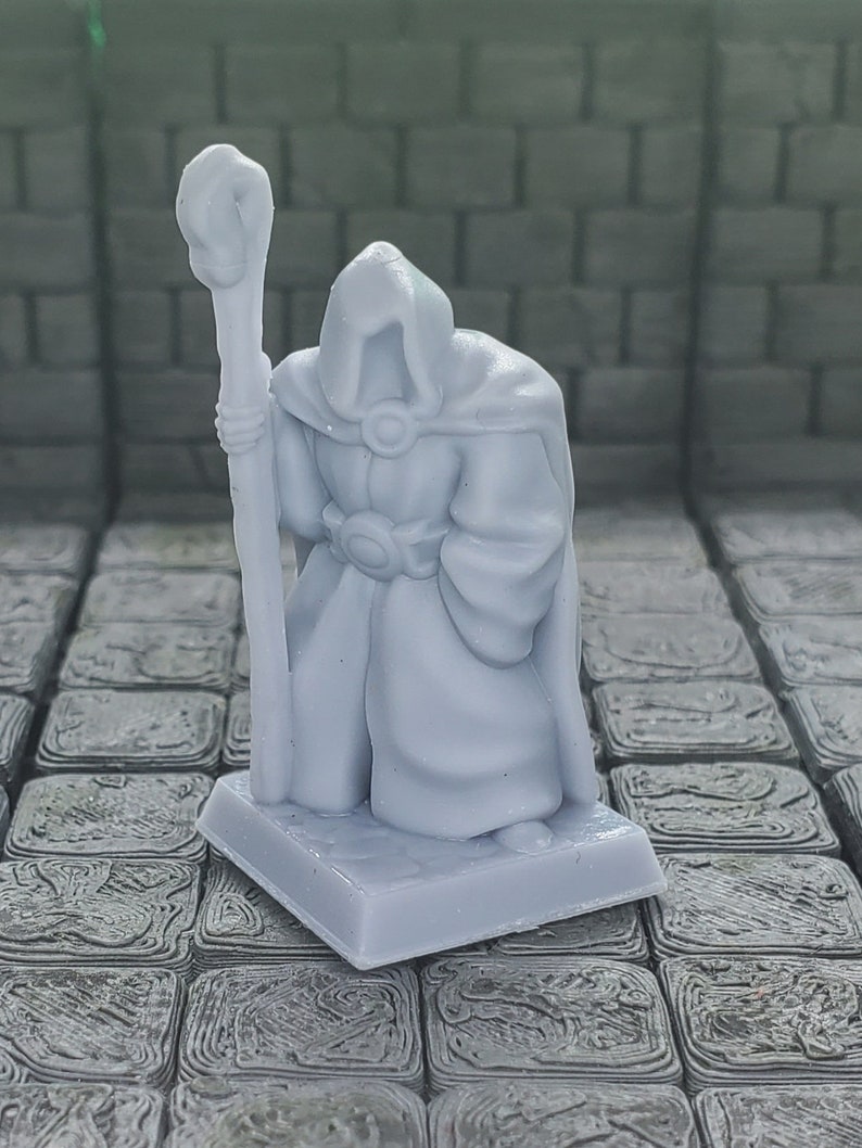 Lizards, bears, wolfs, and wild boar 28mm Dungeons and Dragons Pathfinder Resin 3d printed Hooded stranger