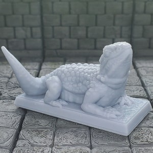 Lizards, bears, wolfs, and wild boar 28mm Dungeons and Dragons Pathfinder Resin 3d printed Lizard