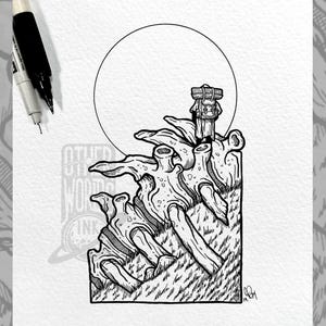 RIDGE - Inktober 2024 Original Piece - Etsy