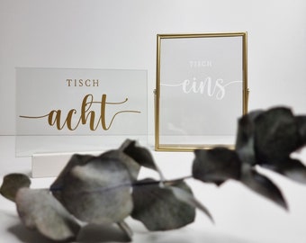 Aufkleber Tischnummern Hochzeit | DIY Dekoration | Bilderrahmen Aufkleber