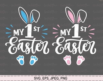 My First Easter Svg, My 1st Easter svg, Easter Svg, Baby Girl Easter Svg, Baby Boy Easter Svg, Baby Easter Shirt Svg File for Cricut, Png