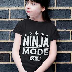 Ninja Mode Svg, Ninja Mode On, Ninja Birthday Svg, Ninja Kids Svg, Ninja Warrior Digitale bestanden Png, Jpep, Eps, Svg voor Cricut