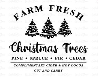Boerderij Verse kerstbomen Svg, Kerstboom Boerderij Svg, Boerderij Kerstmis Svg, Boerderij Kerstmis Svg, Digitale Dowload Png, Jpeg, Eps